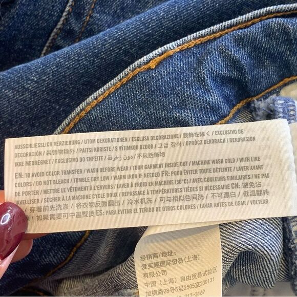 Abercrombie & Fitch 90s Slim Straight Ultra High Rise Jeans Size 20R - Picture 7 of 9